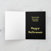 Spooky Vibes Only Halloween Vleermuizen Bloedige K Kaart (Binnen)