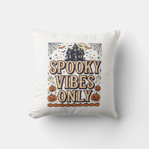 Spooky Vibes Only Vintage Halloween Shirt Design_1 Kussen
