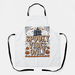 Spooky Vibes Only Vintage Halloween Shirt Design_1 Schort