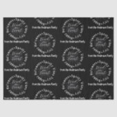 Spooky Vibes Only Zwart-wit Happy Halloween Tissuepapier (Voorkant)