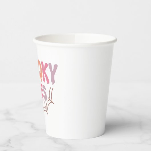 Spooky Vibes Papieren Bekers (Links)