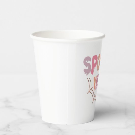 Spooky Vibes Papieren Bekers (Rechts)