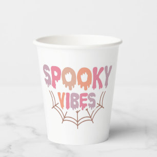 Spooky Vibes Papieren Bekers