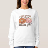 Spooky vibes Pompoenen Halloween Sweatshirt (Voorkant)