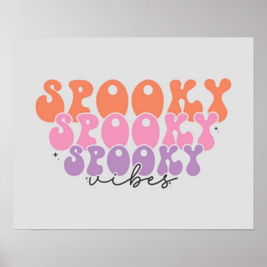 Spooky Vibes Poster (Voorkant)