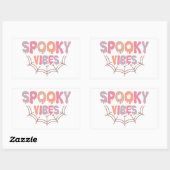 Spooky Vibes Rechthoekige Sticker (Vel)