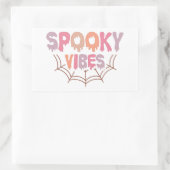 Spooky Vibes Rechthoekige Sticker (Tas)