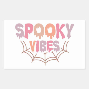 Spooky Vibes Rechthoekige Sticker