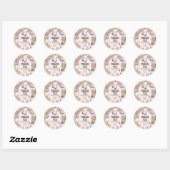 Spooky Vibes Retro Fun Halloween Party Ronde Sticker (Vel)