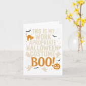 Spooky Vibes Retro Ghost Coquette Bow Halloween Wo Kaart (Gele Bloem)