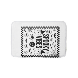 Spooky Vibes Retro Halloween Badmat