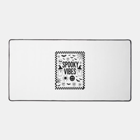 Spooky Vibes Retro Halloween Bureaumat (Voorkant)