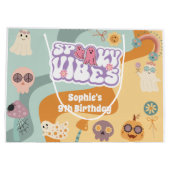 Spooky vibes retro  halloween kids birthday groot cadeauzakje (Achterkant)