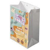 Spooky vibes retro  halloween kids birthday medium cadeauzakje (Voorkant Gekanteld)