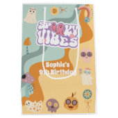 Spooky vibes retro  halloween kids birthday medium cadeauzakje (Achterkant)