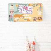 Spooky vibes retro  halloween kids birthday spandoek (Insitu)