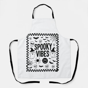 Spooky Vibes Retro Halloween Schort