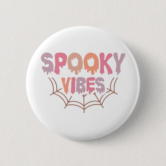 Spooky Vibes Ronde Button 5,7 Cm (Voorkant)