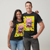 Spooky Vibes – Roze Schedel Esthetisch Design T-shirt (Unisex)
