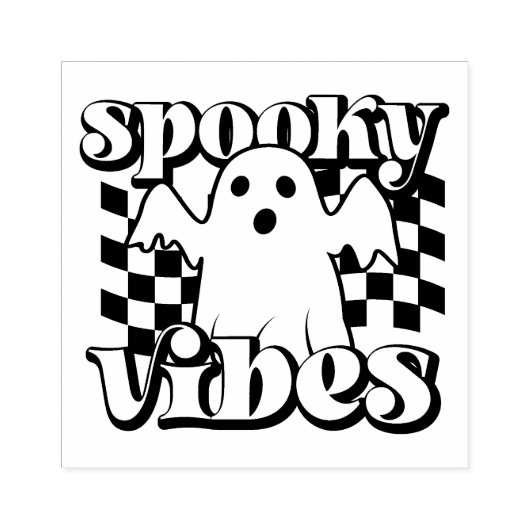 Spooky Vibes Rubberstempel (Afrduk)