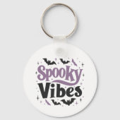 Spooky Vibes Sleutelhanger - Kawaii Halloween (Voorkant)