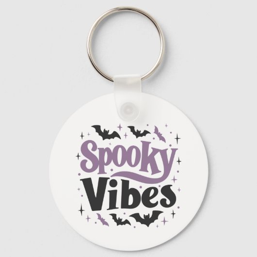 Spooky Vibes Sleutelhanger - Kawaii Halloween (Voorkant)