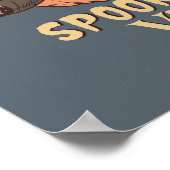 Spooky Vibes Smoking Jack O Lantern Halloween Poster (Hoek)