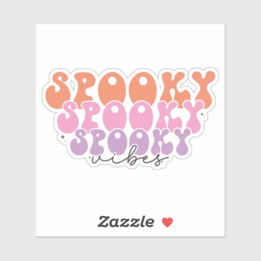 Spooky Vibes Sticker (Vel)