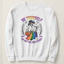 Spooky Vibes Sweatshirt Positieve Vibes voor LGBTQ