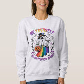Spooky Vibes Sweatshirt Positieve Vibes voor LGBTQ (Voorkant)