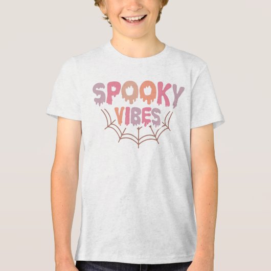 Spooky Vibes Tri-Blend Shirt (Voorkant)