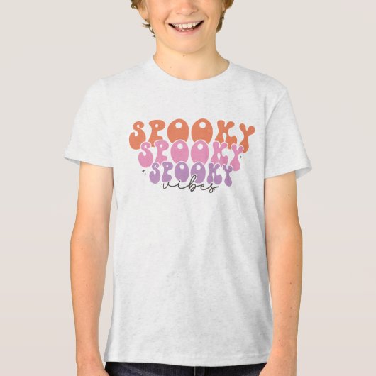 Spooky Vibes Tri-Blend Shirt (Voorkant)