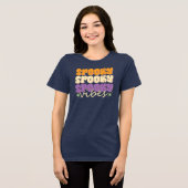 Spooky Vibes Tri-Blend Shirt (Voorkant volledig)