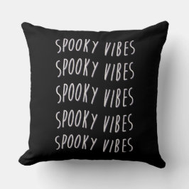 spooky vibes typography kussen