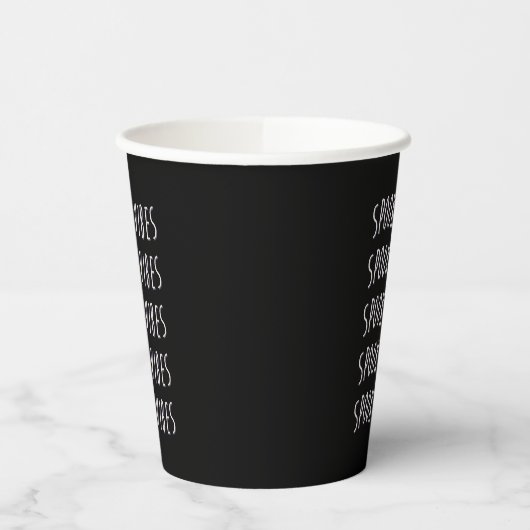 spooky vibes typography papieren bekers (Links)