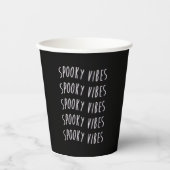 spooky vibes typography papieren bekers (Voorkant)