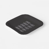 spooky vibes typography papieren bordje (Gebogen)