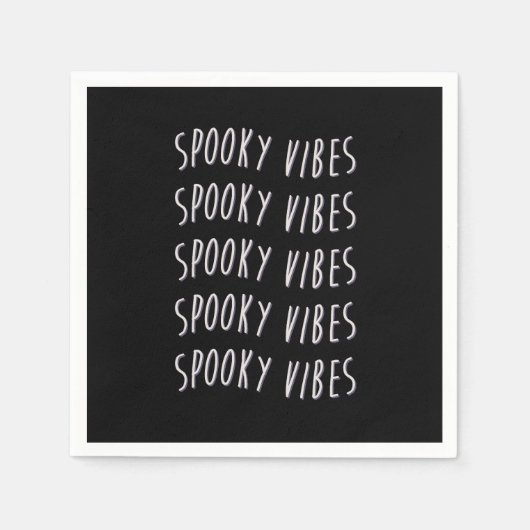 spooky vibes typography servet (Voorkant)