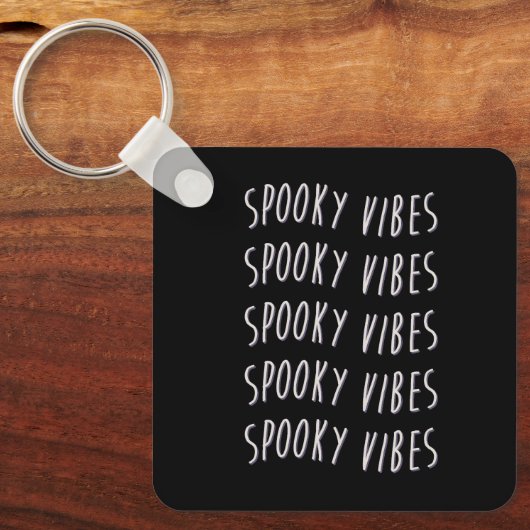 spooky vibes typography sleutelhanger (Voorkant)