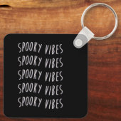 spooky vibes typography sleutelhanger (Achterkant)