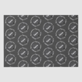 Spooky Vibes Whimsical Black White Happy Halloween Tissuepapier