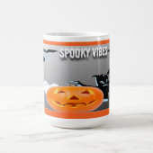 Spooky Vibes with Orange Border Koffiemok (Center)