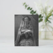 Spooky Victoriaans foto van dode vrouw in de pers Briefkaart (Staand voorkant)