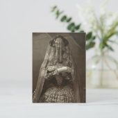 Spooky Victoriaans foto van dode vrouw in de pers Briefkaart (Staand voorkant)
