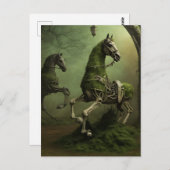 Spooky Victoriaans Paardenskelet Briefkaart (Voorkant / Achterkant)