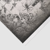 Spooky Vintage Halloween Spider & Raven Ephemera Tissuepapier (Detail)