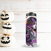 SPOOKY VIRGO ZODIAC HALLOWEEN THERMOSBEKER