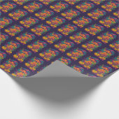 Spooky Vizsla Hond Halloween Heks en Pompoen Cadeaupapier (Hoek)