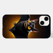 Spooky vleermuis met gloeiende ogen Case-Mate iPhone case (Achterkant (horizontaal))