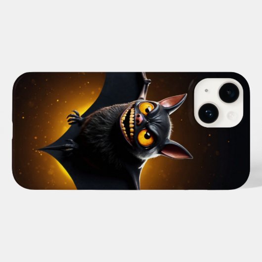 Spooky vleermuis met gloeiende ogen Case-Mate iPhone case (Achterkant (horizontaal))